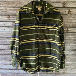 Duluth Trading Co. Men's Heavier Weight Flannel Long-Sleeved Button-Down Shirt M